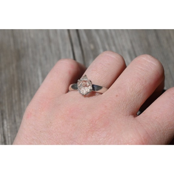 alternative raw diamond engagement ring raw crystal size 4 5 6 7 8 8 9 10 11 12 - Picture 2 of 4